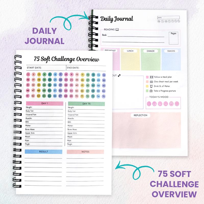 75 Soft Challenge Journal & Planner